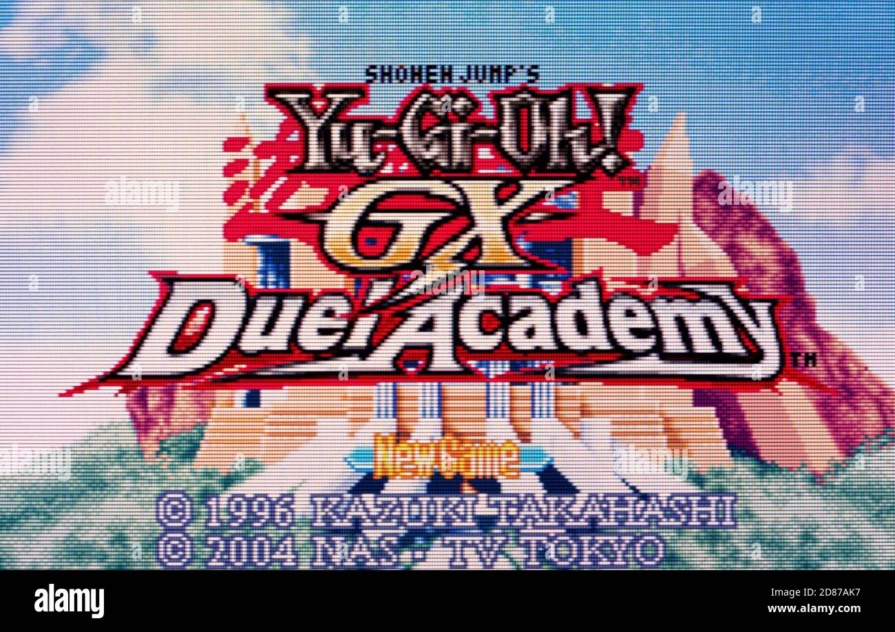 Yu-Gi-Oh! GX Duel Academy - Nintendo Game Boy Advance Videogame - sólo para  uso editorial Fotografía de stock - Alamy