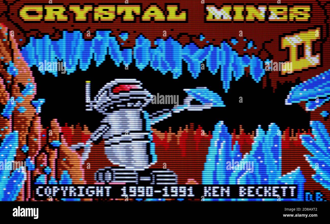Crystal Mines II - Atari Lynx Videogame - uso editorial solo Foto de stock