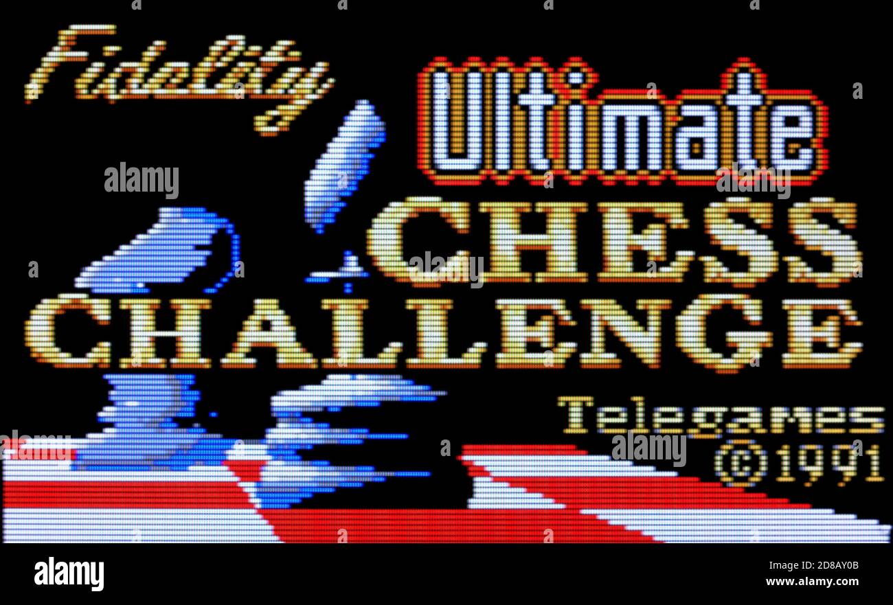 Ultimate Chess Challenge - Atari Lynx Videogame - uso editorial solo Foto de stock