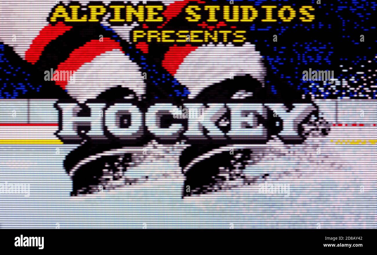 Hockey - Atari Lynx Videogame - sólo para uso editorial Foto de stock