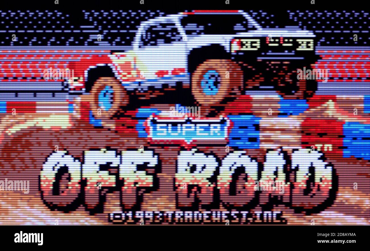Super Off Road - Atari Lynx Videogame - uso editorial solo Foto de stock