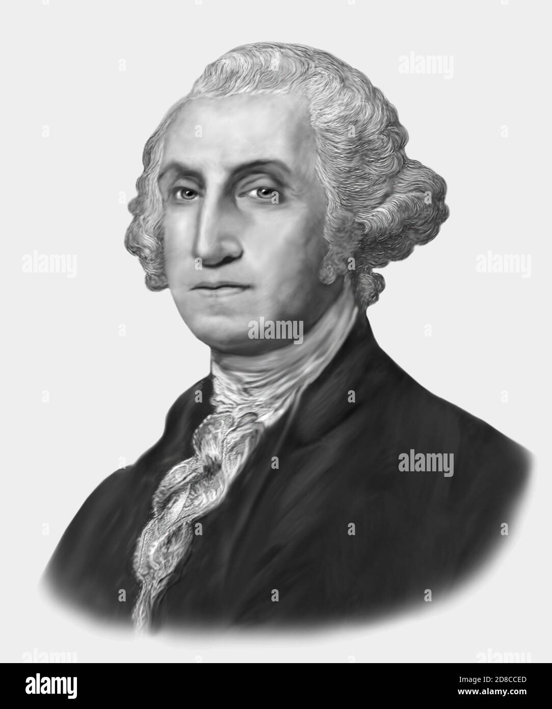 George Washington 1732-1799 estadista estadounidense Presidente General Foto de stock
