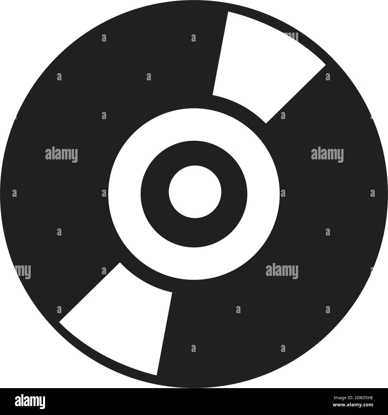 Disco de reproducción larga musical negro tamaño de disco grabación de estéreo aislado sobre fondo blanco Imagen Vector de stock Alamy