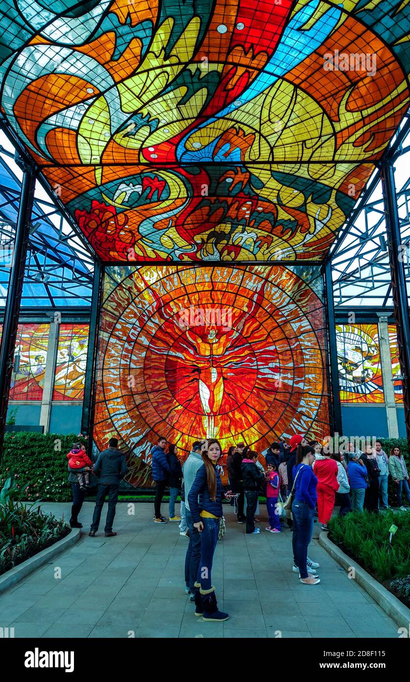 Detail of cosmovitral toluca fotografías e imágenes de alta resolución