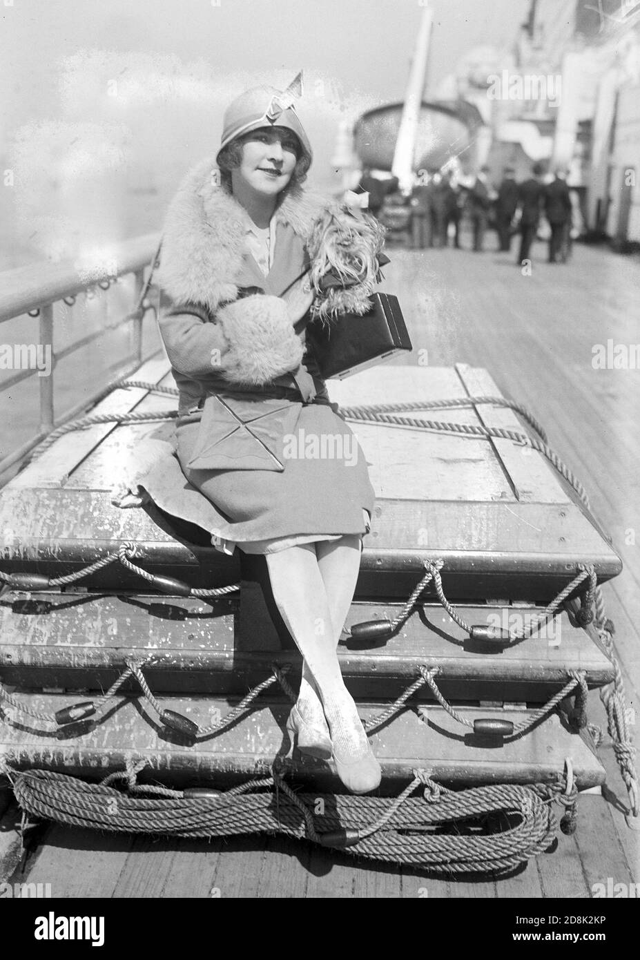 FANNIE WARD (1872-1952) actriz teatral y cinematográfica estadounidense alrededor de 1925 Foto de stock
