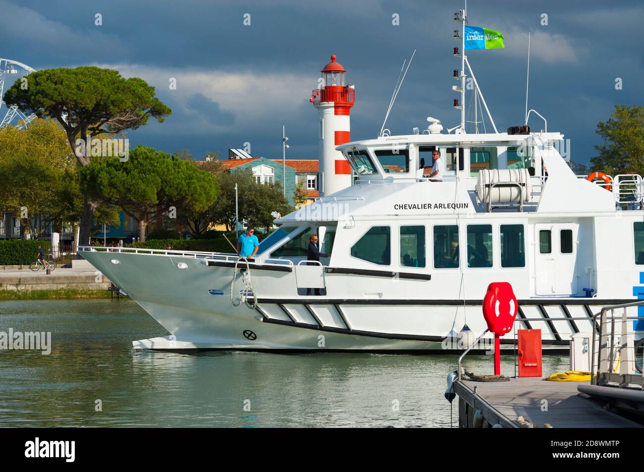 Francia, Charente Marítimo (17), la Rochelle, Vieux Port, Faro de Gabut Foto de stock