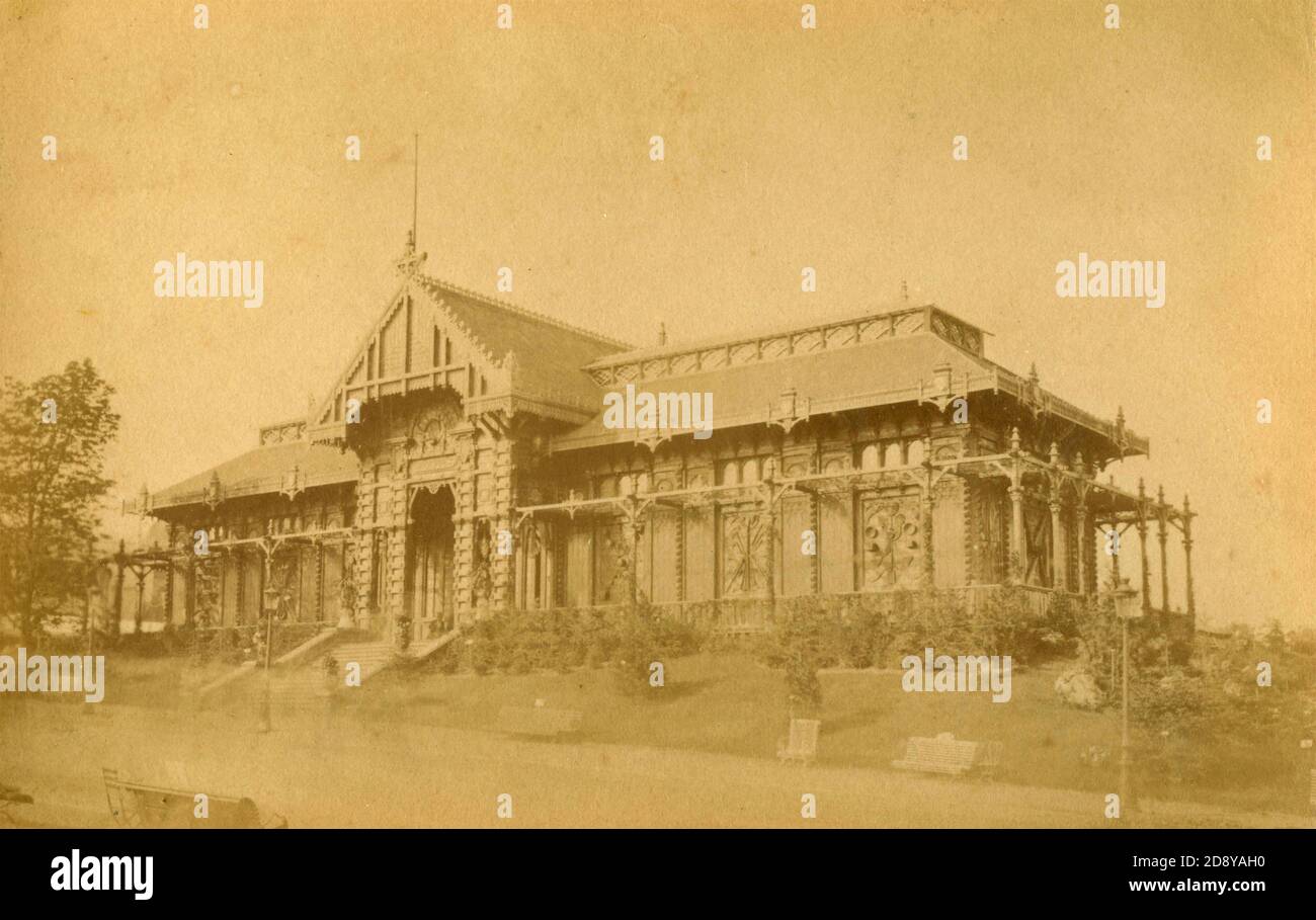 Pavillon en la Exposition Universelle, París, Francia 1878 Foto de stock