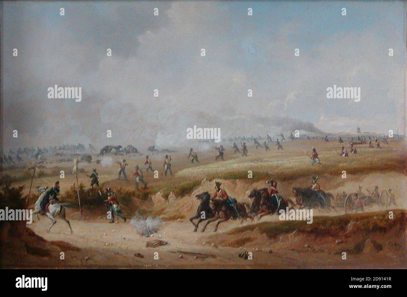Kampen ved Dybbøl 5 juni 1848. Foto de stock