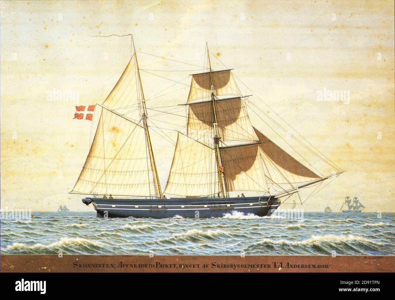 Julius Prömmel - Apenrader Paket - 1840. Foto de stock