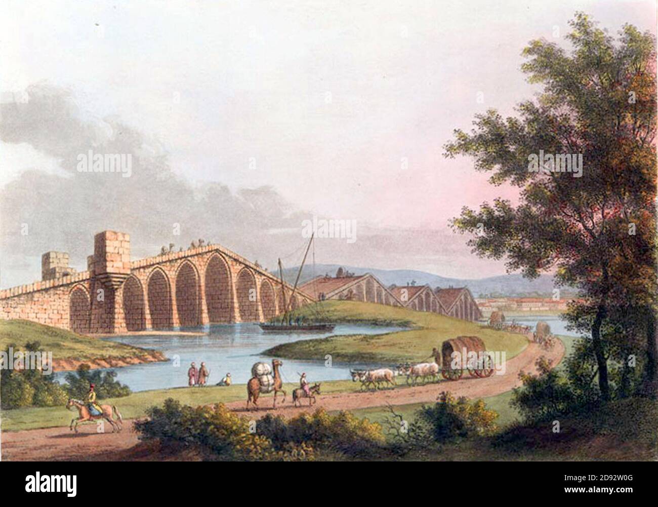Kanuni-Sultan-Süleyman-Köprüsü. Foto de stock