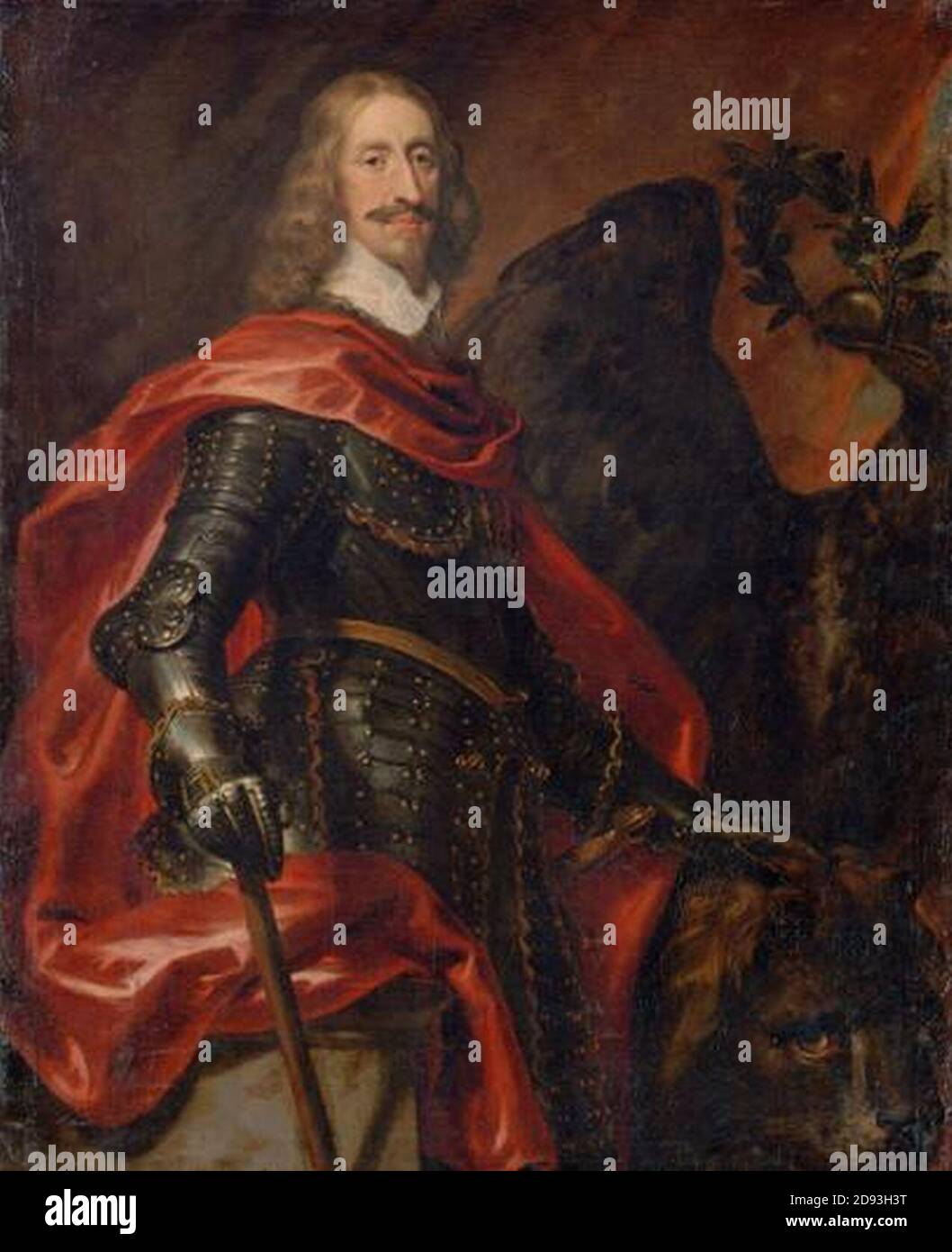 Justus van Egmont - Retrato del Archiduque Leopold Wilhelm de Austria. Foto de stock