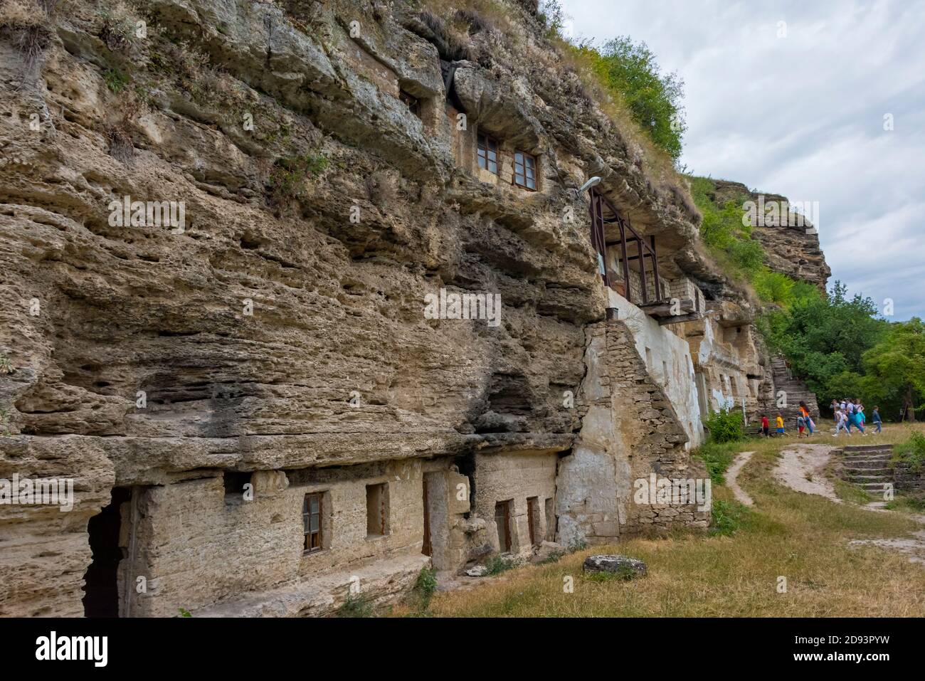 Monasterio de la Cueva de Tipova, Moldavia Foto de stock