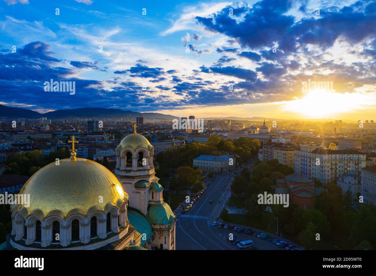 Europa, Bulgaria, Sofía, Alexander Nevsky Catedral ortodoxa rusa Foto de stock