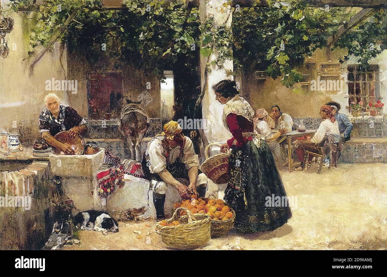 el vendedor de naranjas'', de Joaquín Sorolla y Bastida, 1891 Fotografía de  stock - Alamy