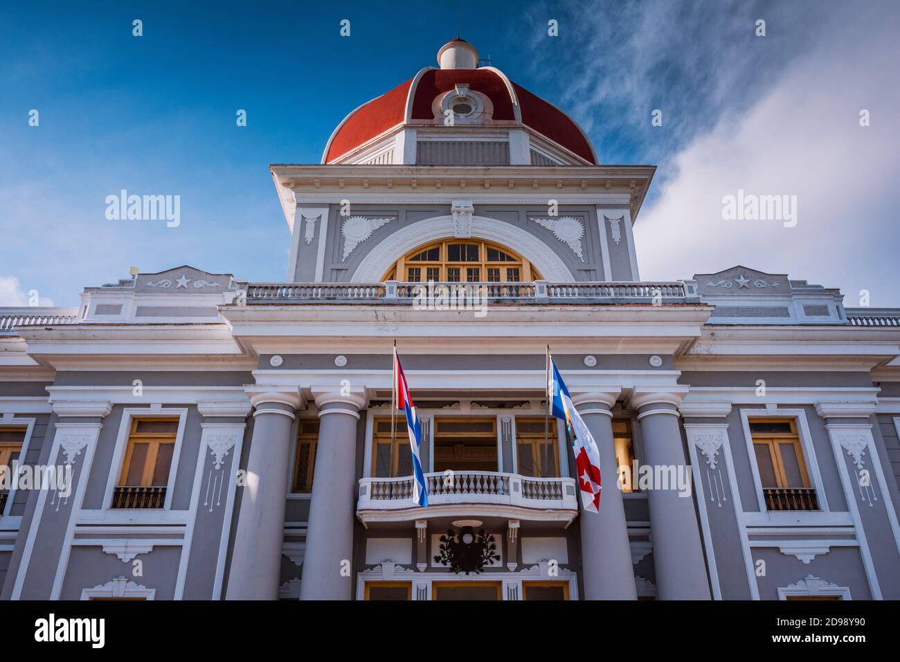 Palacio de Gobierno - Ayuntamiento y Museo Provincial, Cienfuegos, Cuba, América Latina y el Caribe Foto de stock