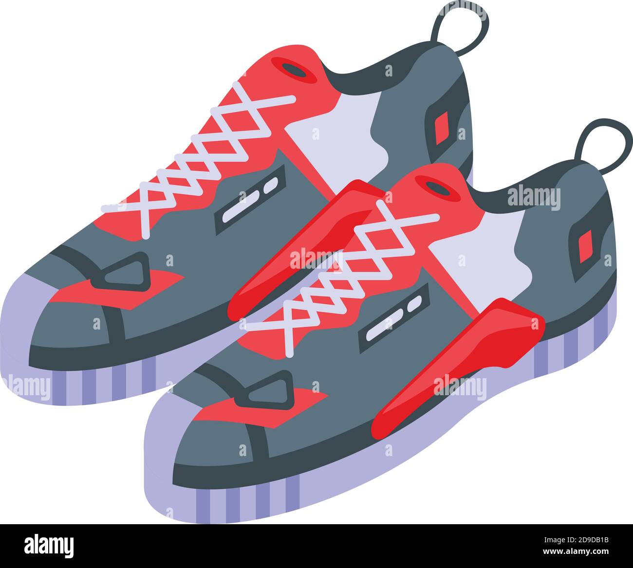 Icono de zapatillas urbanas. Isométrica de urbano zapatillas vector icono  para diseño web aislado sobre fondo blanco Imagen Vector de stock - Alamy