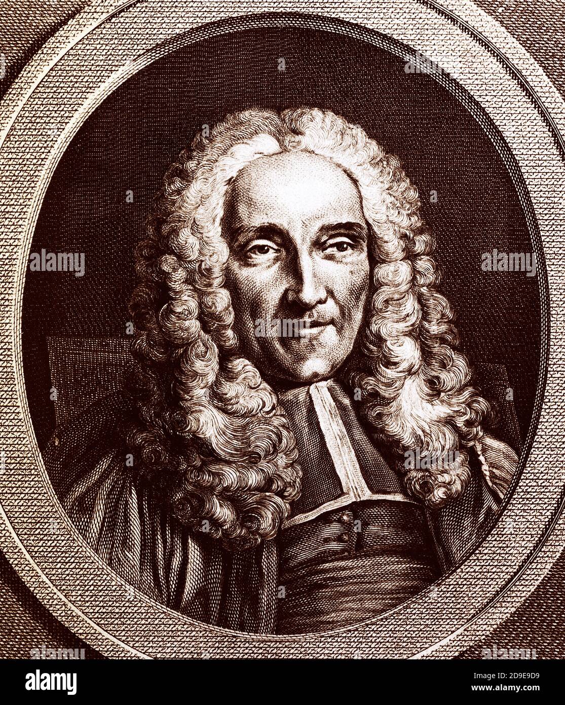 Retrato de Guillaume Joly de Fleury 1675-1756 Foto de stock