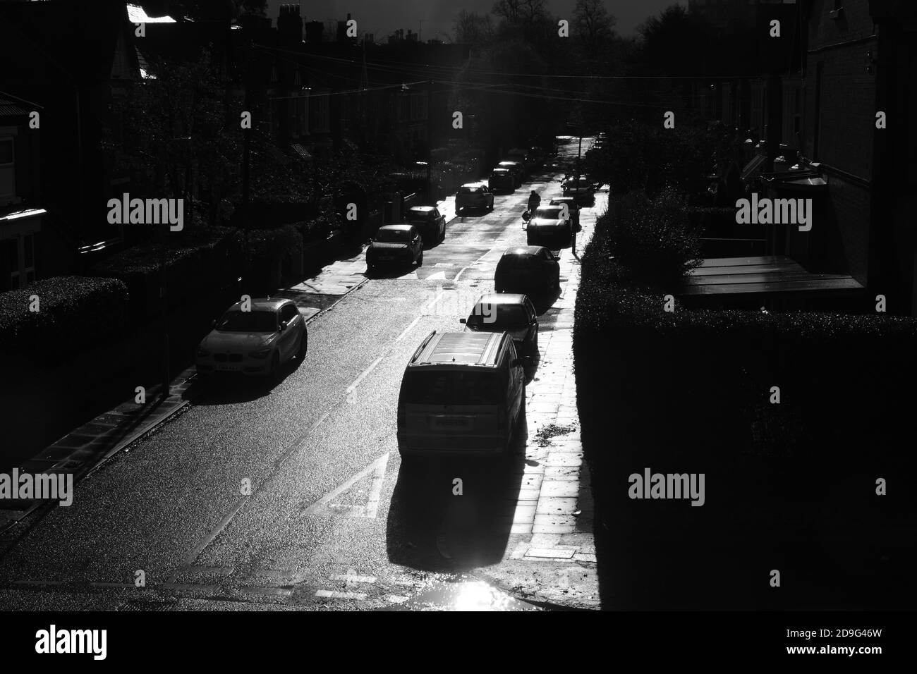 Coches en la calle Foto de stock