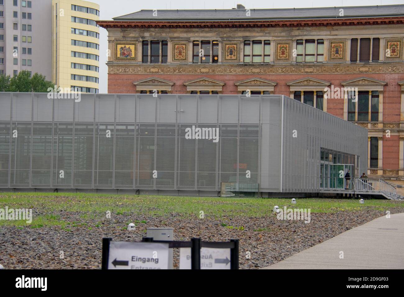 Topografía de terrores con restricciones pandémicas de corona en Mitte Berlín Foto de stock