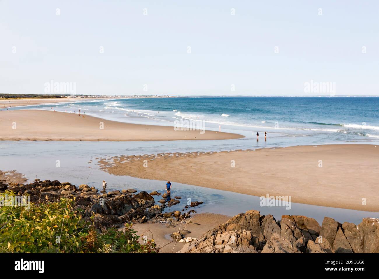 Ogunquit Beach en Maine, Estados Unidos, Estados Unidos. Foto de stock