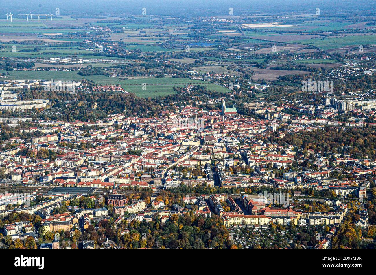 Görlitz Zgorzelec Luftbild vista aérea arial vogelperspektive Luftfotografie Luftaufnahme Foto de stock