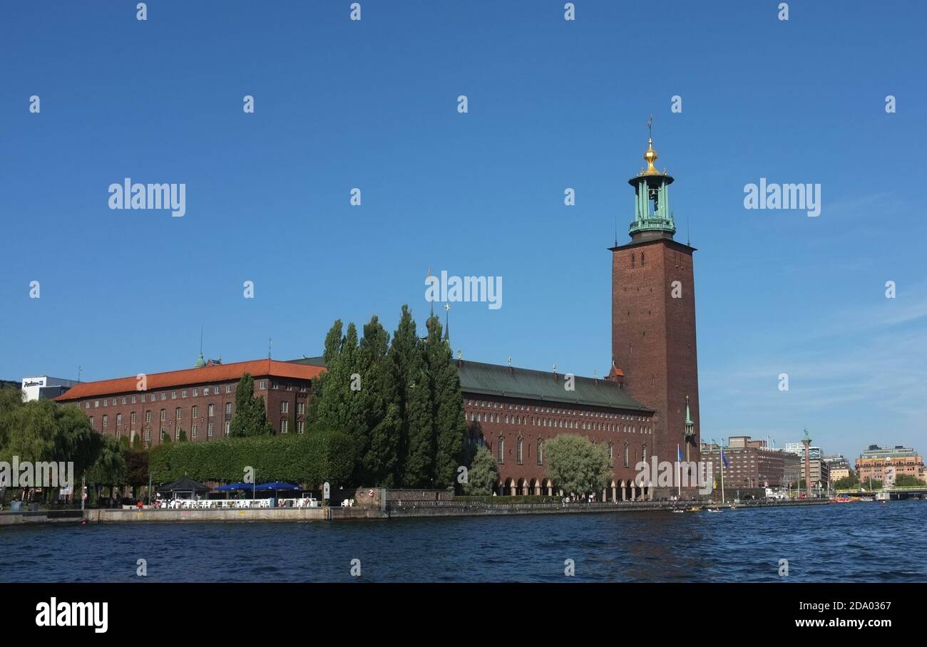 La Casa de la Ciudad de Estocolmo, Suecia Foto de stock