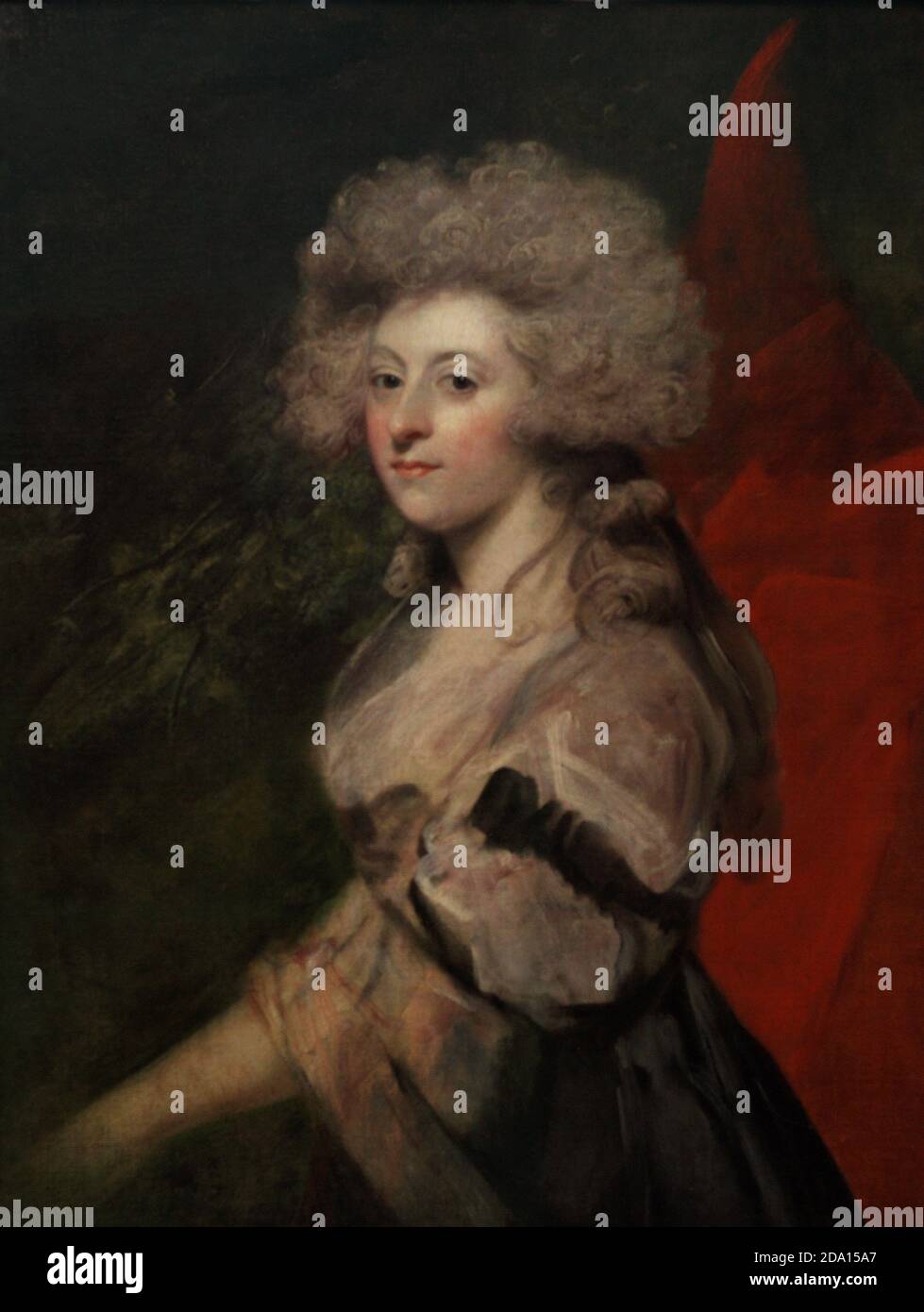 Maria Anne Fitzherbert (1756-1837). Esposa secreta del príncipe de Gales, el futuro rey Jorge IV del Reino Unido. Retrato de Sit Joshua Reynolds (1723-1792). Óleo sobre lienzo (91,4 x 71,1 cm), c. 1788. Galería Nacional de Retratos. Londres, Inglaterra, Reino Unido. Foto de stock
