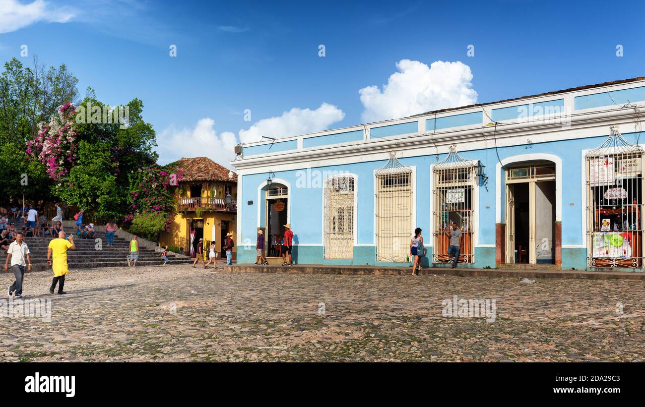 Hermosa vista de Trinidad, patrimonio de la Unesco, Cuba Foto de stock