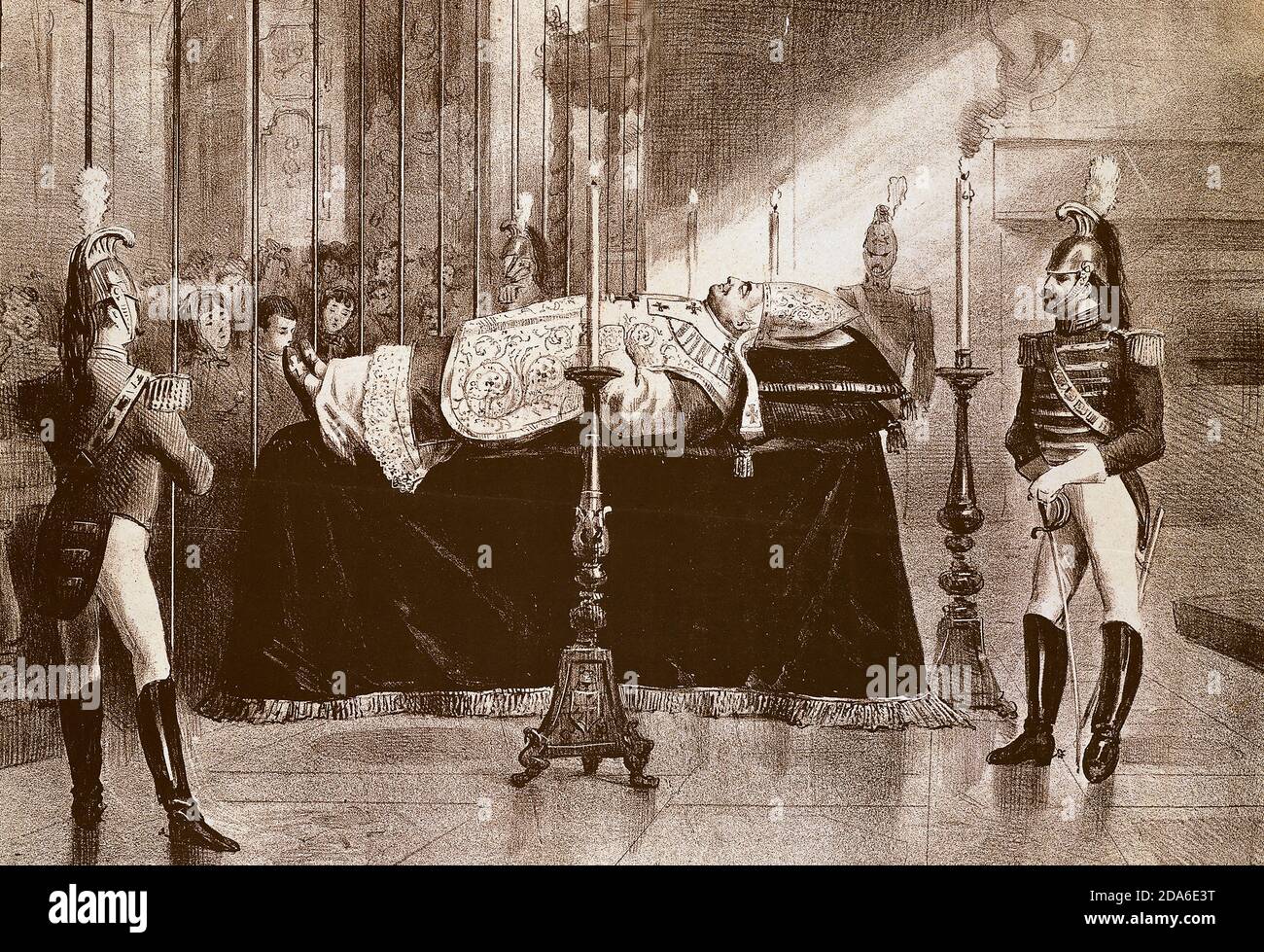 El cuerpo de su papa de santidad Pío IX Foto de stock