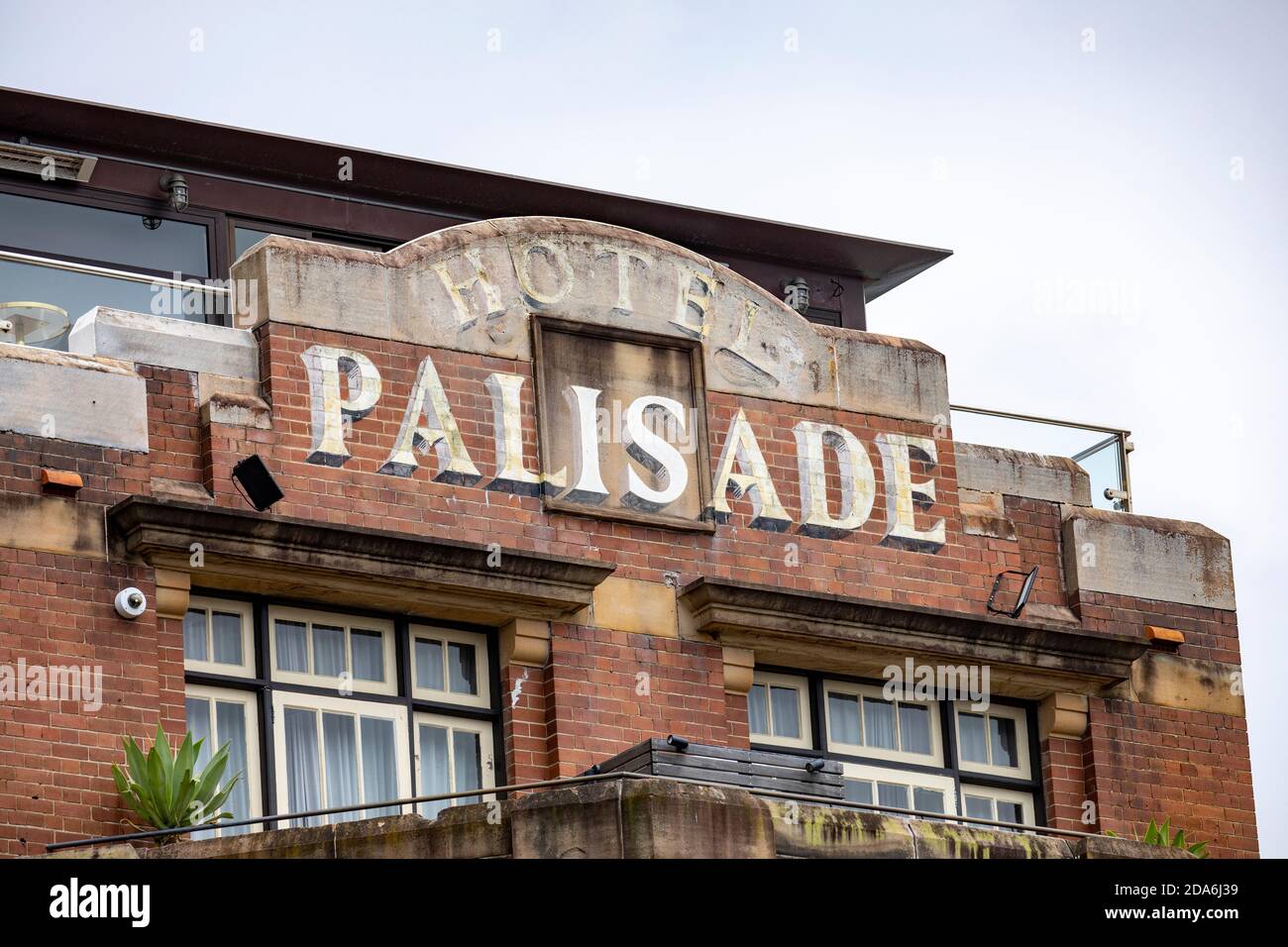 Sydney, pub histórico The Palisade Hotel en Millers Point en Sydney, Australia Foto de stock