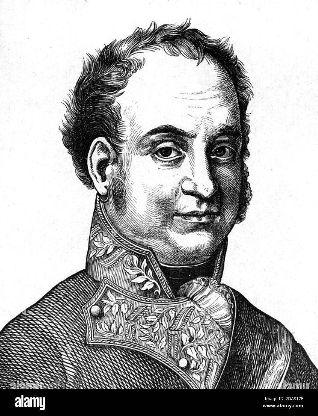 MAXIMILIANO I - JOSÉ DE BAVIERA (1756-1825) Rey de Baviera Foto de stock