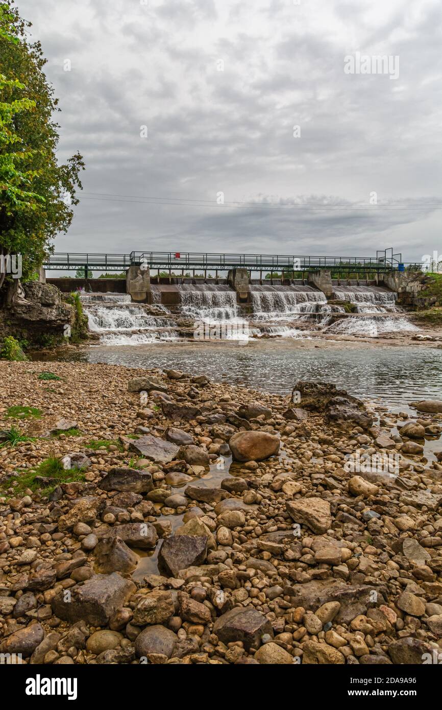 McGowan Falls Área de conservación Durham Owen Sound Ontario Canadá in verano Foto de stock