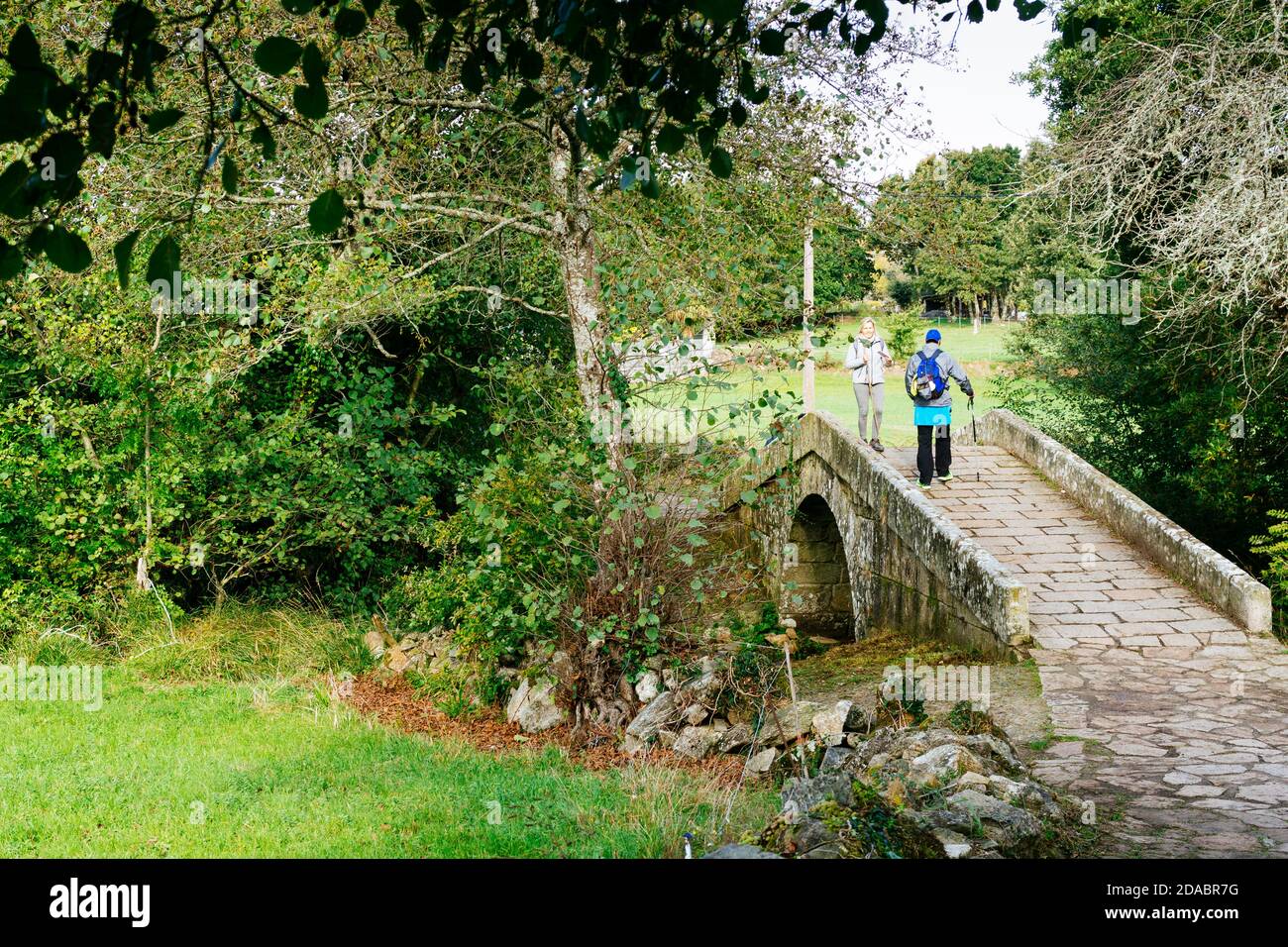Puente de Leboreiro. Puente medieval de un solo arco, del siglo 14