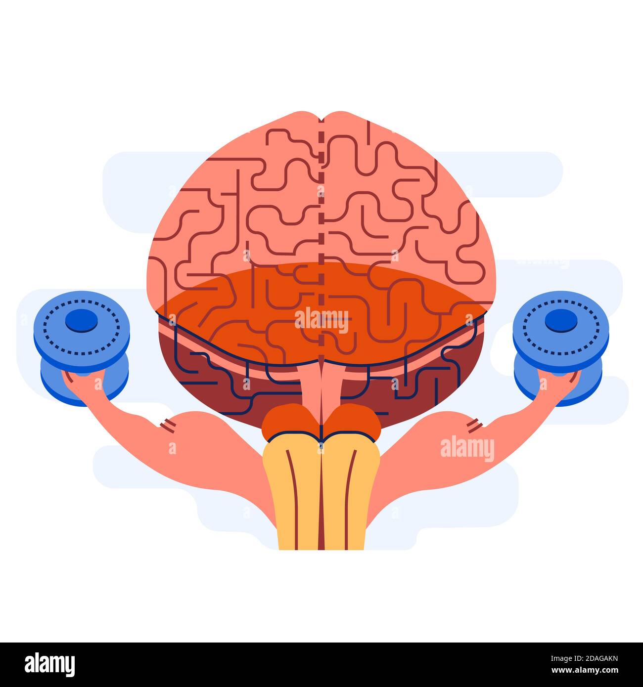 dibujos animados de dibujo del cerebro