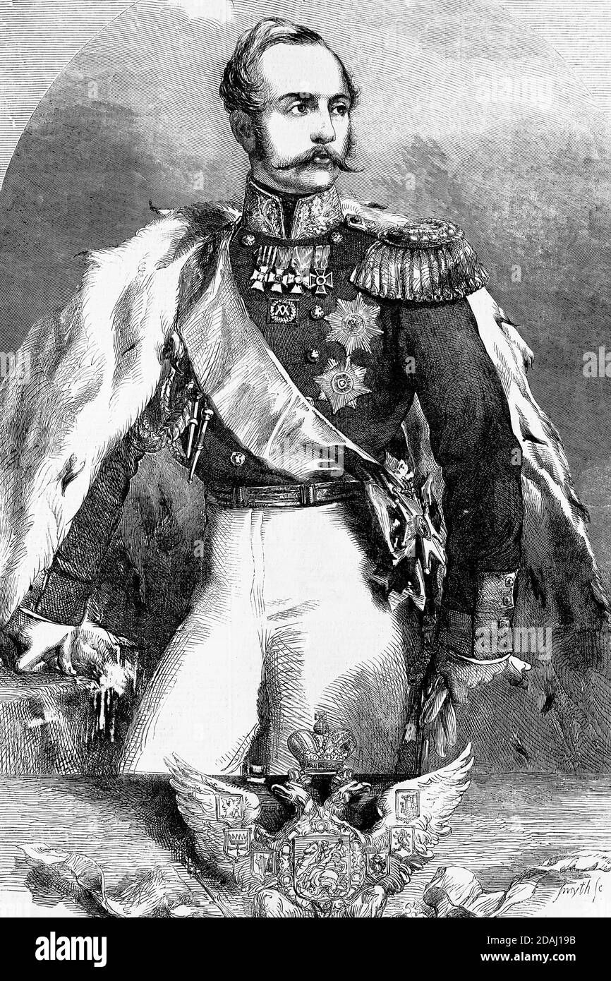 Alejandro II de Rusia, emperador de Rusia. 18181881. Ilustración