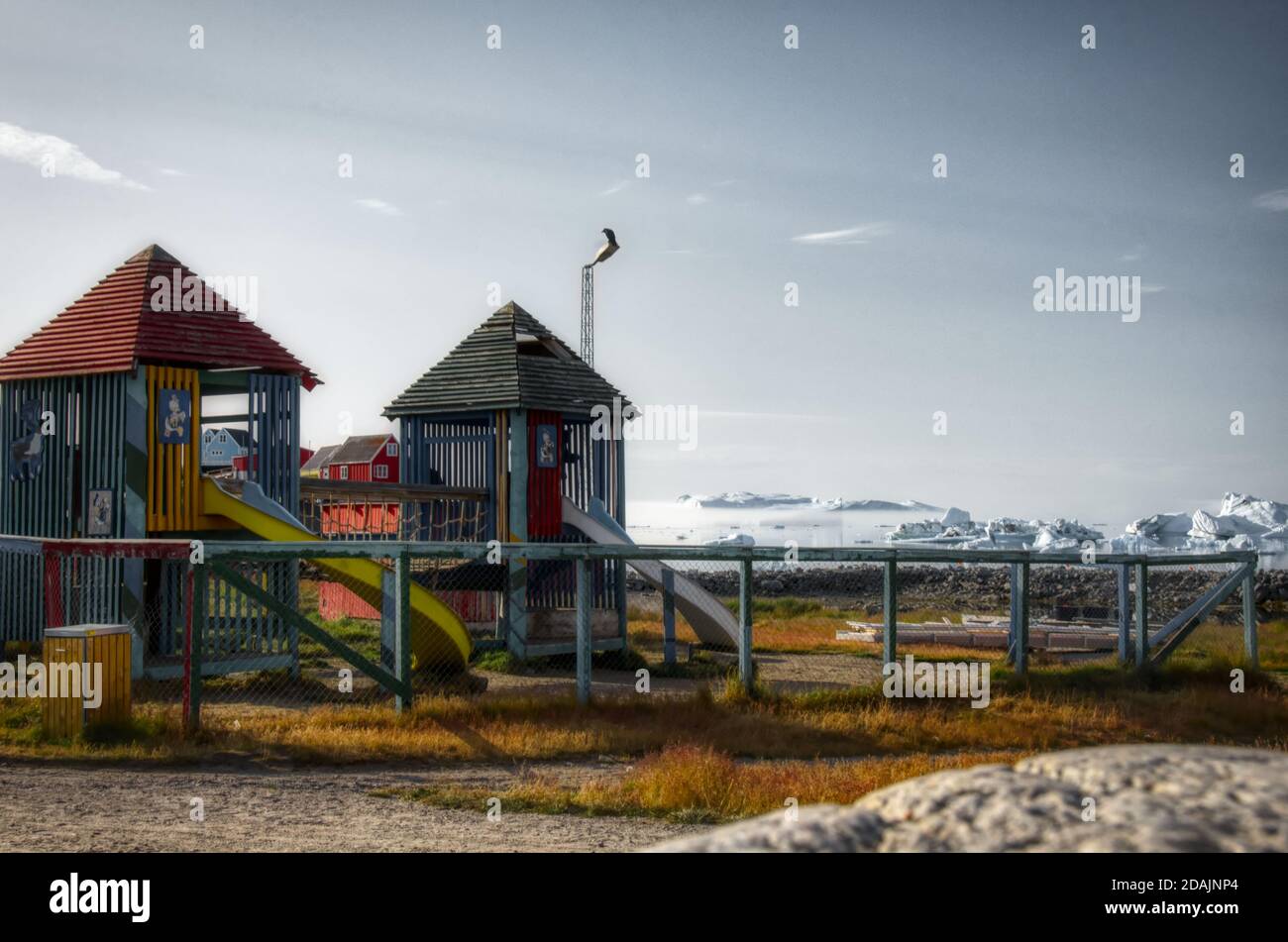 Parque infantil de Groenlandia Foto de stock