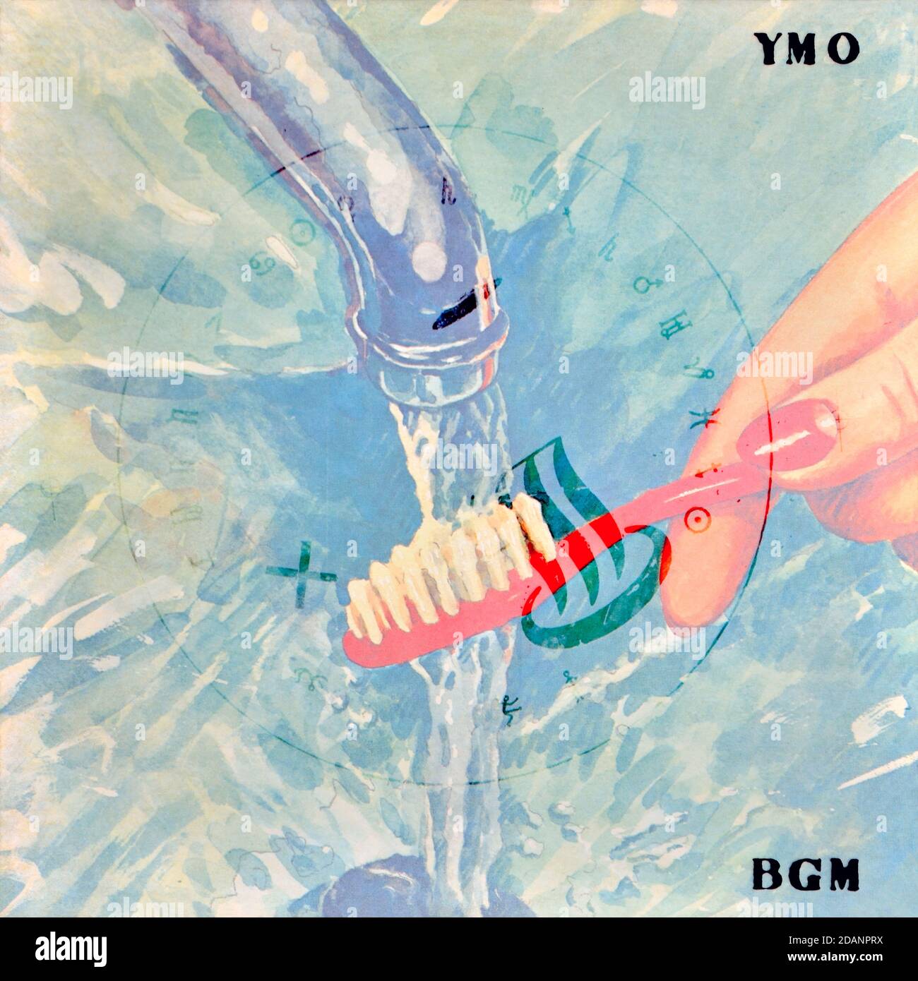YMO - portada original del álbum de vinilo - BGM - 1981 Foto de stock