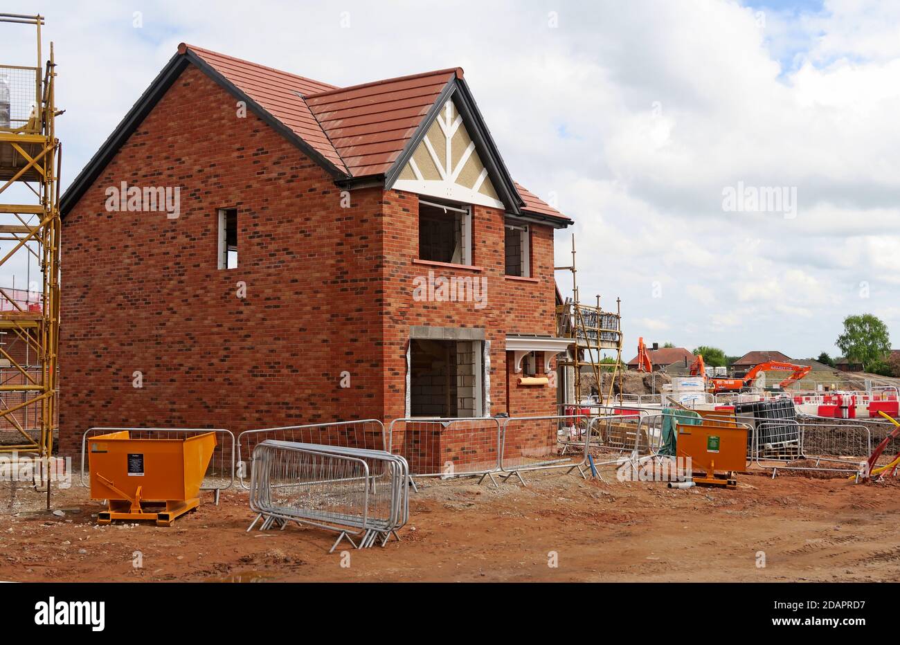 Hawthorn Grove,sitio de construcción,Bloor Homes,Stretton Road,Appleton Thorn,Warrington, Cheshire,Reino Unido, WA4 Foto de stock
