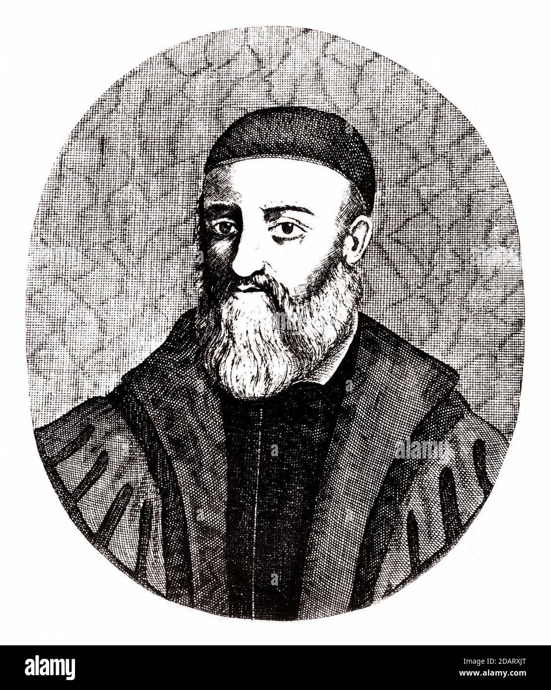 1560 ca , ITALIA Retrato de anatomista , botánico , científico y