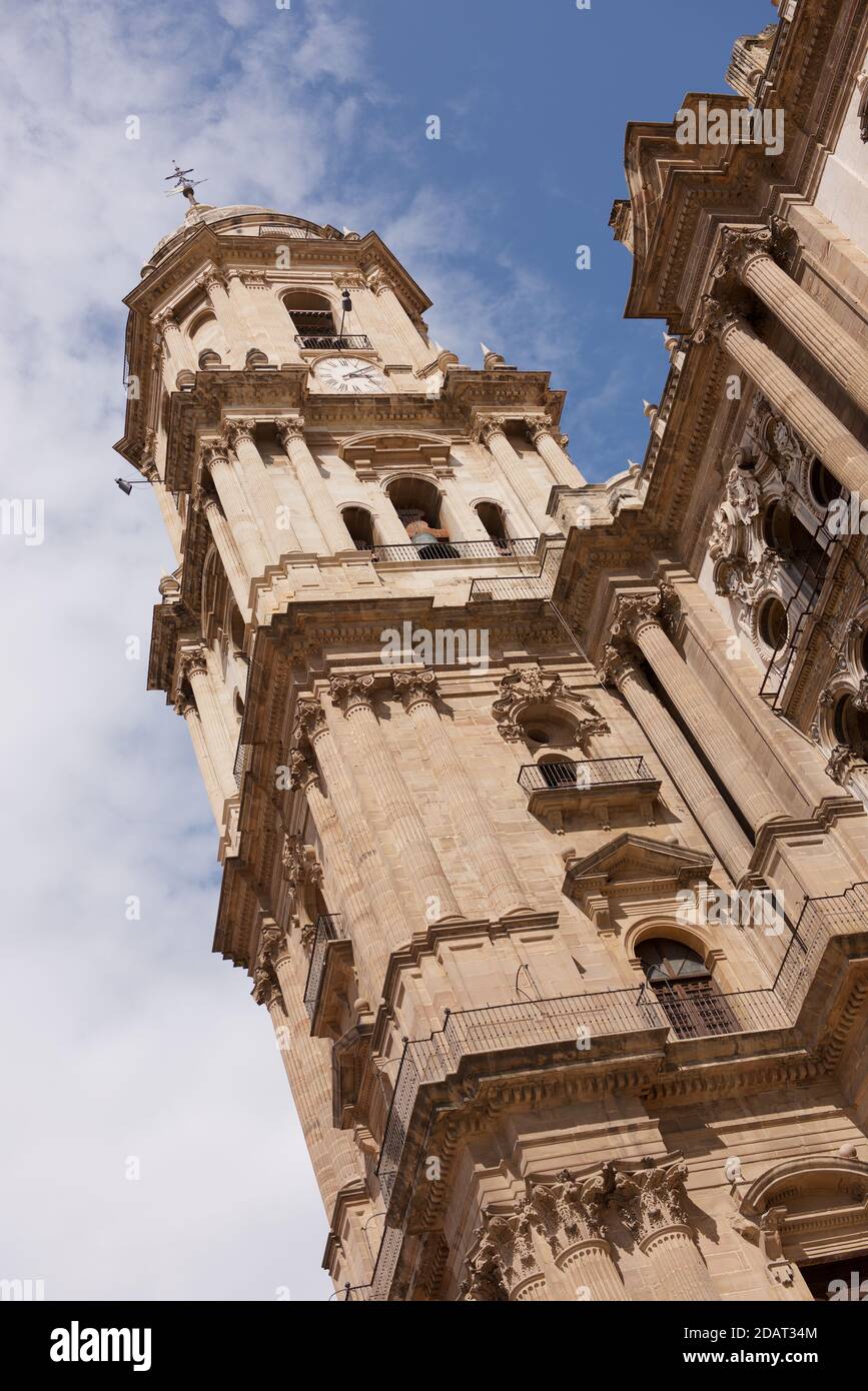 Catedral de la Encarnación de Málaga - Detalle Foto de stock