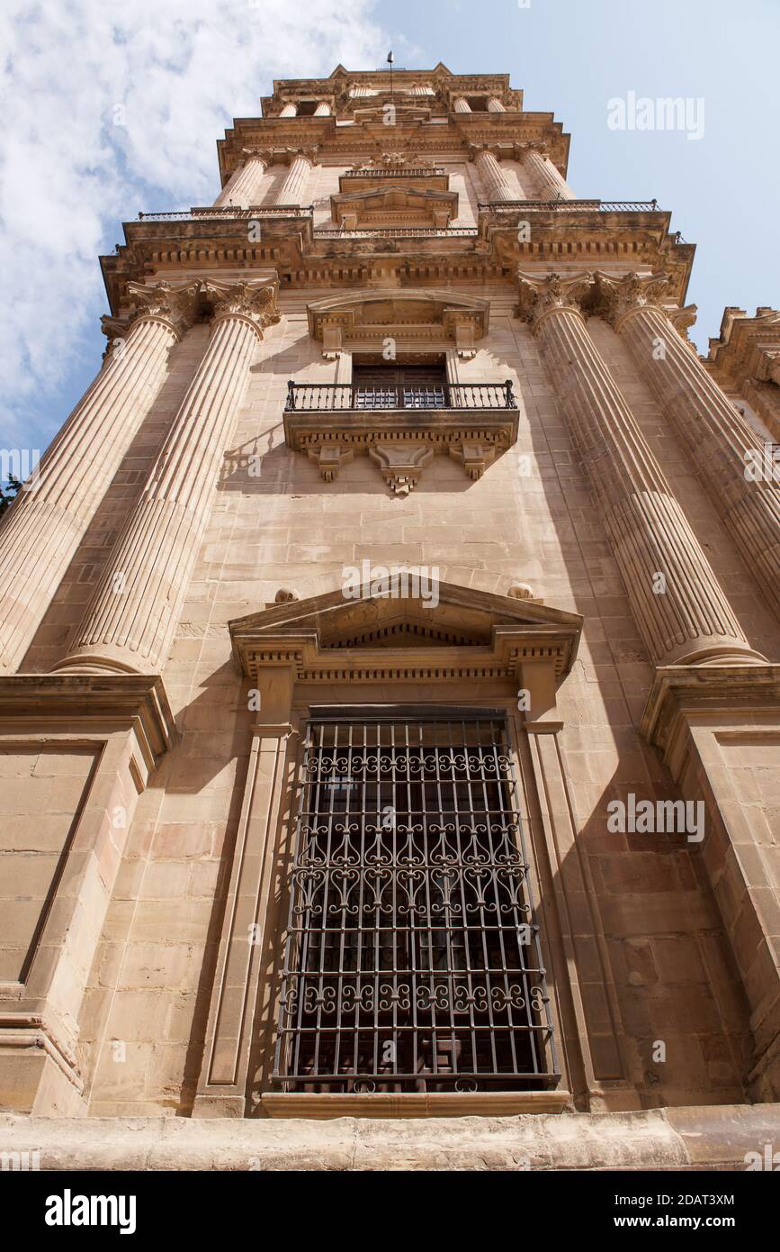 Catedral de la Encarnación de Málaga - Detalle Foto de stock