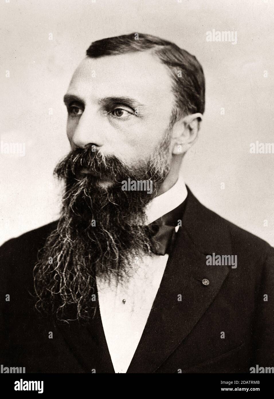 Retrato de Auguste Pavie (18471925) - funcionario, explorador y diplomático colonial francés Foto de stock