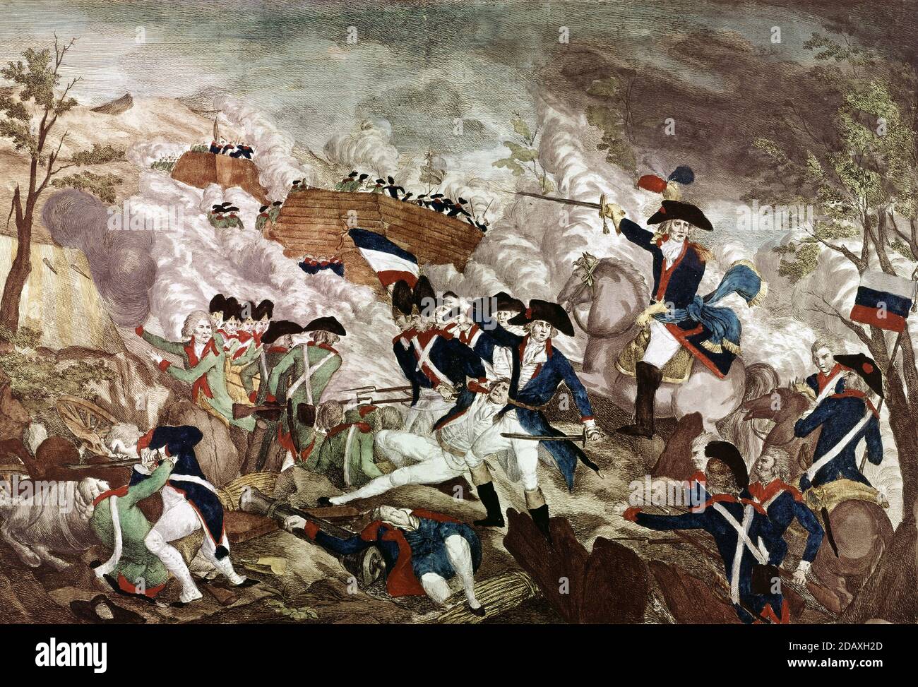 La batalla de Jemmapes, 6 de noviembre de 1792 - Bataille de Jemappes Foto de stock