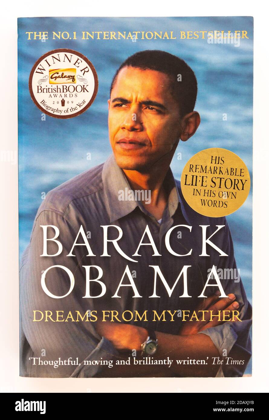 Barack Obama Sueños de mi libro de padre Foto de stock