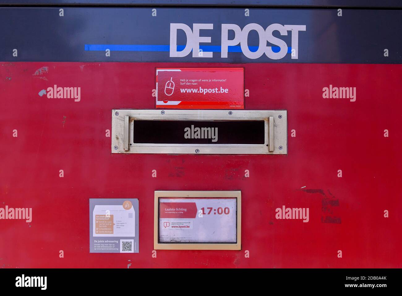 La ilustración muestra un buzón en la oficina de correos de Bpost en Ravels, lunes 29 de junio de 2020. BELGA FOTO LUC CLAESSEN Foto de stock