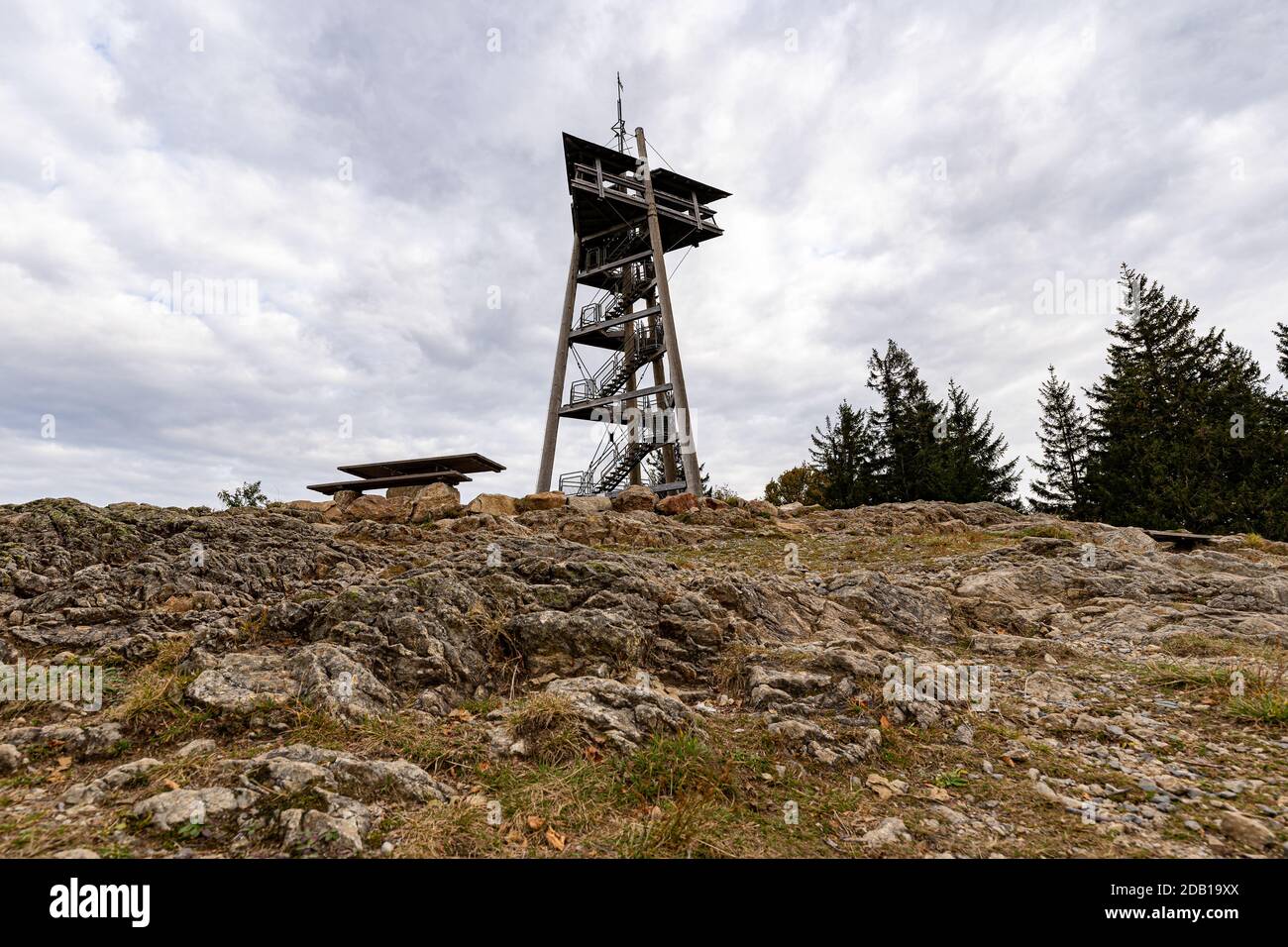 Un tiro de la Torre Eugen-Keidel de Alemania Foto de stock