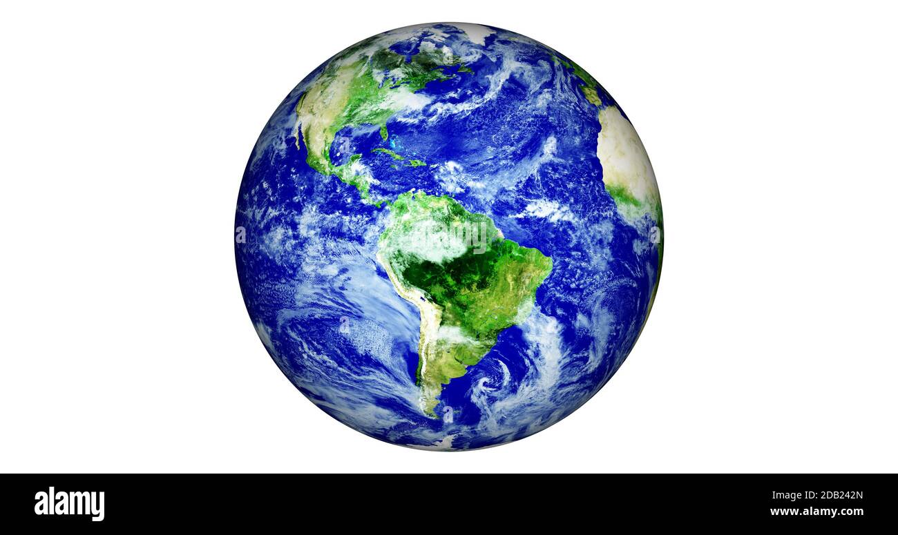 Planeta Tierra En El Espacio Vista Frontal De La Tierra Desde El Espacio Con Nubes Y Paisajes 4240