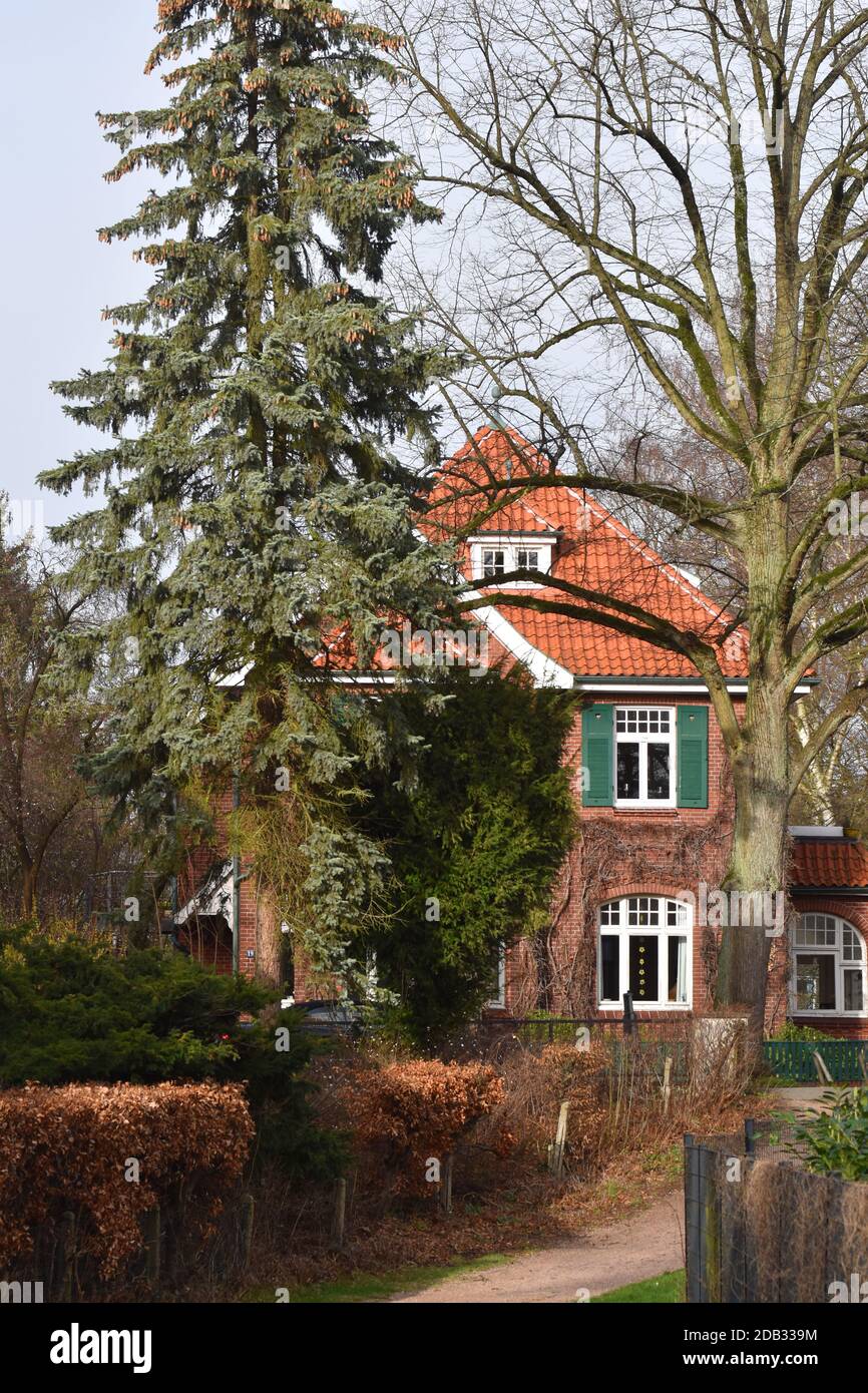 Villa en Hamburgo Bergedorf Foto de stock