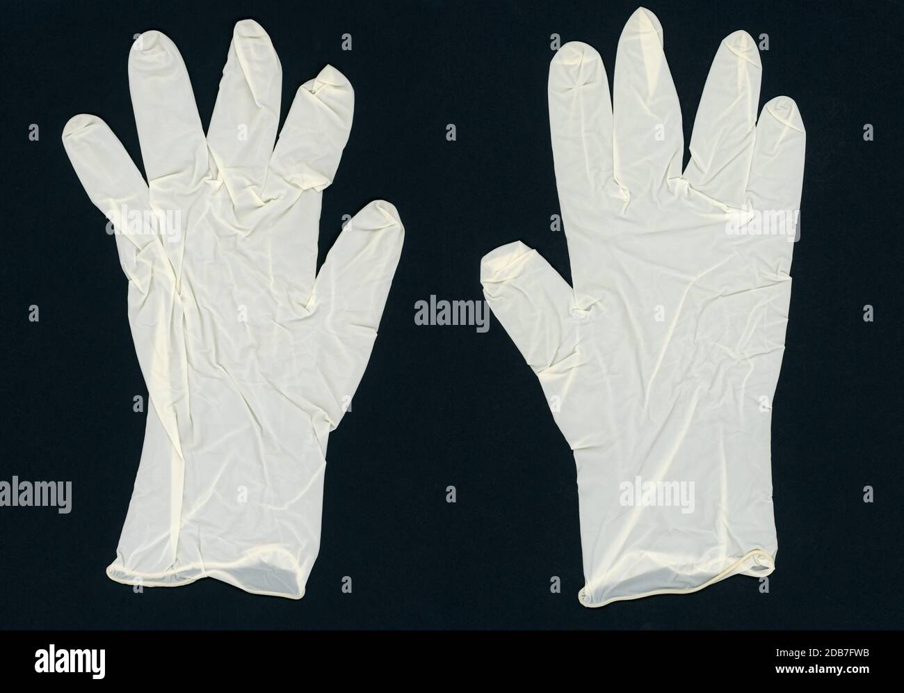 guantes estériles de látex de caucho natural desechables para uso médico  Fotografía de stock - Alamy