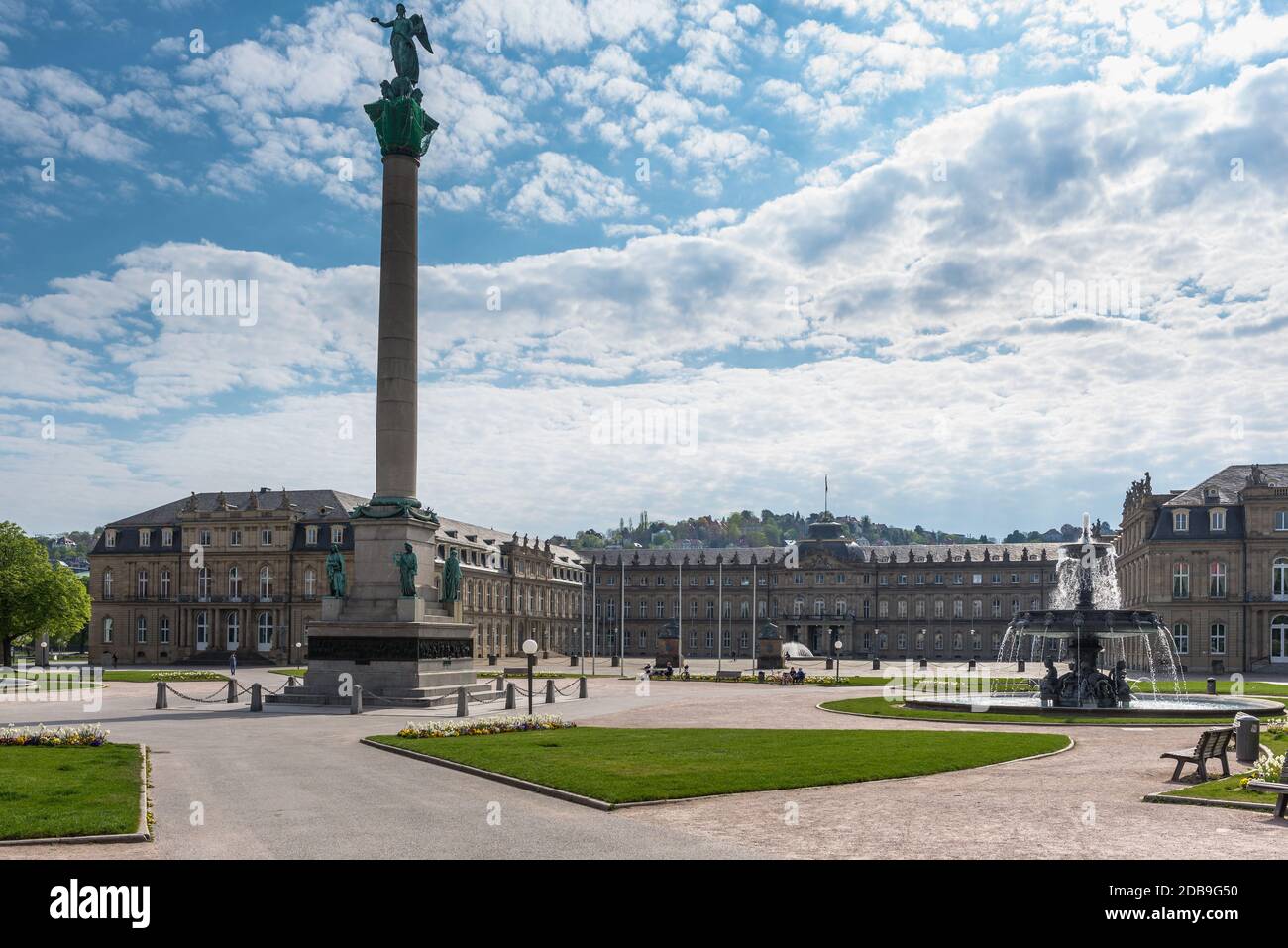 Schlossplatz Stuttgart Foto de stock
